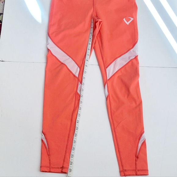 Orange+white calf length Violate the dress code leggings - Picture 8 of 13